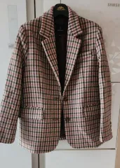 LOOKAST ウール ブレンド チェック柄 ジャケット