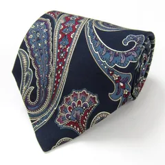 クリスチャンディオール ブランド ネクタイ ペイズリー シルク アメリカ製 PO メンズ ネイビー Christian Dior 【中古】