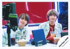 【中古】生写真(STARTO) Hey! Say! JUMP/有岡大貴・八乙女光/横型・上半身/アルバム「H+」MV＆ジャケ写オフショット/公式生写真