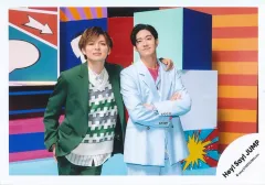 【中古】生写真(STARTO) Hey! Say! JUMP/薮宏太・中島裕翔/横型・膝上/アルバム「H+」MV＆ジャケ写オフショット/公式生写真
