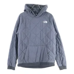THE NORTH FACE (ザノースフェイス) VERTEX SWEAT HOODIE ヴァーテックス 胸ロゴデザイン 中綿 フーデッド ダウンジャケット グレー NY81783