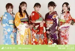 【中古】生写真(乃木坂46) 佐藤璃果・金川紗耶・北川悠理・遠藤さくら・賀喜遥香/横型・膝上・成人式(4期生集合ver.)/「20th Anniversary」 WebShop 限定個別生写真