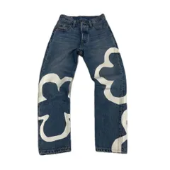 W23×L26 Levi’s 501 PREMIUM ペイント デニムパンツXS