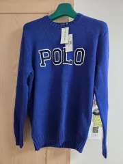ポロ ブルー ニット セーター 新品 Mサイズ