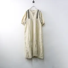 サマンサモスモス Samansa Mos2 刺繍スキッパーワンピース F｜ベージュ トップス 長袖 【2400014711127】