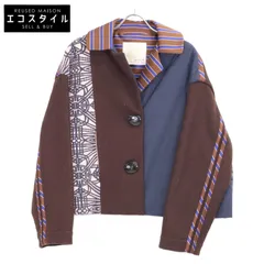 D-due デ ドゥエ ﾌﾞﾗｳﾝ ｳｰﾙ100 切り返し 2Bｼﾞｬｹｯﾄ 38