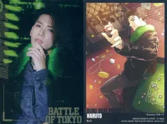 【中古】コレクションカード(男性) No.43：DUNG BEAT POSSE ≠ PSYCHICFEVER/小波津志(HARUTO)/「BATTLE OF TOKYO スティックウエハース」メタリックプラカード