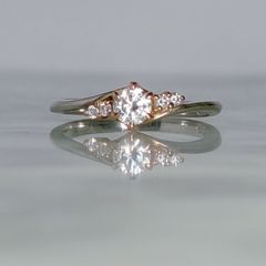 ケイウノ ダイヤモンド 0.244ct リング K.uno Rose 美女と野獣 - メルカリ