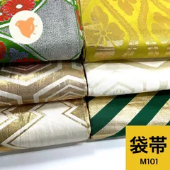 帯 6本  帯まとめ売り 同梱購入歓迎 リメイク用 着付け練習用【M101】