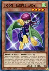 【中古】遊戯王 TOCH-EN002[SR]：Toon Harpie Lady/トゥーン・ハーピィ・レディ