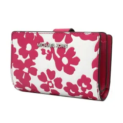 【新品】マイケルコース 35S5STVF6Y 財布 二つ折り財布 MICHAEL KORS JET SET TRAVEL フローラル ミディアム ウォレット アウトレット レディース