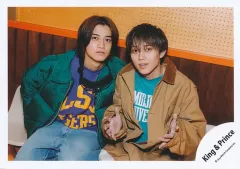 【中古】生写真(STARTO) King ＆ Prince/永瀬廉・高橋海人/横型・膝上/シングル「halfmoon / moooove!!」MV＆ジャケ写オフショット/公式生写真