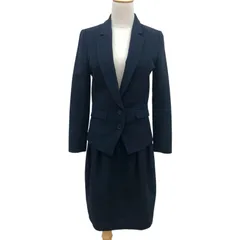 ZM1667【美品】PAUL&JOE ポール&ジョー テーラードジャケット+スカート セットアップ ネイビー サイズ38 日本製