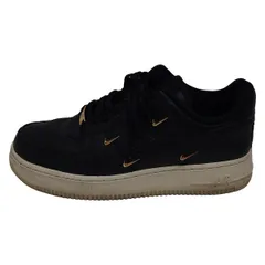 NIKE(ナイキ) スニーカー 24.5 レディース エア フォース 1 ‘07 LX CT1990-001 黒×ゴールド レザー