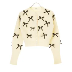 【SNIDEL】SWNT241156 リボンモチーフ長袖カーディガン