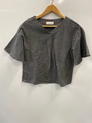 ピA141⚫︎GREENLABELRELAXING⚫︎グリーンレーベルリラクシング⚫︎Tシャツ⚫︎カットソー⚫︎半袖⚫︎チェック⚫︎size表記なし⚫︎黒x白