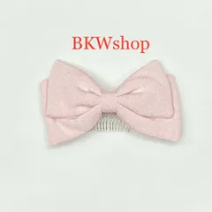 ＜現品限り＞used 髪飾り　リボン　ピンク　卒業式　コーム付　卒業袴