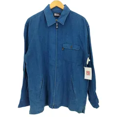 ファーストダウン FIRST DOWN ジップアップ デニム シャツジャケット メンズ import：L のサムネイル