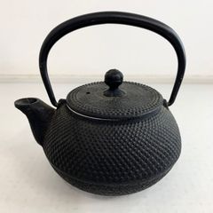 清茂作 南部鉄器 鉄瓶 急須型 アラレ紋 伝統工芸品 煎茶道具 - メルカリ