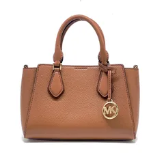 マイケルコース ハンド ミニバッグ 革 茶 旅行 仕事 FY131