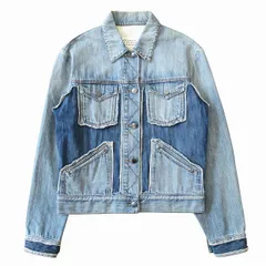 【中古】美品 18SS メゾンマルジェラ 1 Maison Margiela 1 デコルティケ デニム ジャケット ブルゾン 38 ◆７ 美品 18SS メゾンマルジェラ 1 Maison Margiela 1 デコルティケ デニム