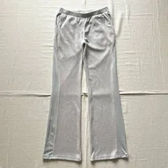 00s　archive　アーカイブ　old adidas　オールドアディダス　ベロア生地　ワンポイントパフォーマンスロゴ刺繍　ラメライン　フレアシルエット　トラックパンツ　イージーパンツ　M　Y2K　平成ギャル　velour flare track pants