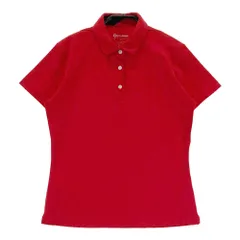 サイズ：M TAYLOR MADE テーラーメイド  半袖ポロシャツ 総柄 レッド系 [240101578970] ゴルフウェア レディース ストスト