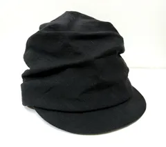 yohji yamamoto ヨウジヤマモト キャスケット 帽子 黒 ハンチング yohji yamamoto - BIG CASQUETTE （CHARCOAL） / ビッグ キャスケット