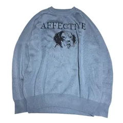 【未使用タグ付品】niko and... ニコアンド アニマルダブルJQ 犬柄 ニットセーター メンズ/レディース EFFECTIVE 刺繍入り Lサイズ ライトブルー