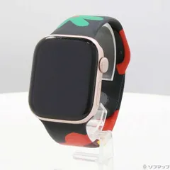 〔中古品〕 Apple Watch Series 10 GPS 42mm ローズゴールドアルミニウムケース Black Unityスポーツバンド ユニティブルーム【349】