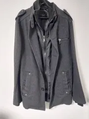 ZARA ザラ マン グレー ウールコートM