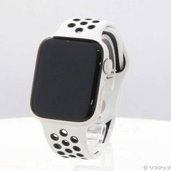 〔中古品〕 Apple Watch SE 第2世代 GPS 44mm スターライトアルミニウムケース サミットホワイト／ブラックNikeスポーツバンド【262】