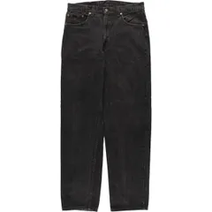 古着 90年代 リーバイス Levi's 550-0260 RELAXED FIT ブラックデニム テーパードデニムパンツ USA製 メンズw34相当/evb030868