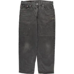 古着 リーバイス Levi's 550 RELAXED FIT ブラックデニム テーパードデニムパンツ メンズw34相当 ヴィンテージ/evb030870