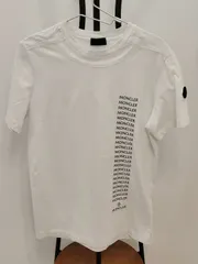 【MONCLER/モンクレール】レタリング　ロゴTシャツ　ホワイト