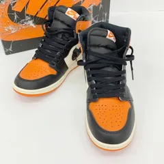 NIKE ナイキ スニーカー シューズ Air Jordan 1 Retro High OG Shattered Backboard DZ5485-008 メンズ 26.5cm ブラック系 靴 DF17479■