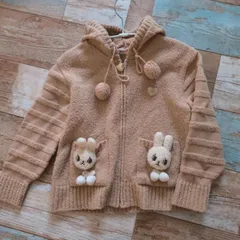 メゾピアノ　　うさぎポケット　パーカー