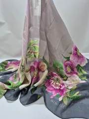 【used品】美品！NINA RICCI レディーススカーフ シルク100% 日本製