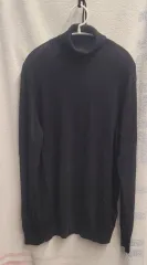 UNIQLO ブラック 基本 タートルネック ニット