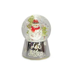 ジーティーエス GTS ミニバディー スノーマン let it snow クリスマス XTN612SN 雪だるま もみの木 キラキラ ラメ 置物 インテリア 新品 未使用のサムネイル