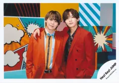【中古】生写真(STARTO) Hey! Say! JUMP/有岡大貴・山田涼介/横型・上半身/アルバム「H+」MV＆ジャケ写オフショット/公式生写真