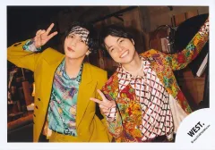 【中古】生写真(STARTO) WEST./藤井流星・重岡大毅/横型・上半身/シングル「ウェッサイソウル! / BIG LOVE SONG」MV＆ジャケ写オフショット/公式生写真