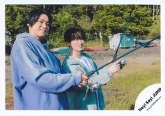 【中古】生写真(STARTO) Hey! Say! JUMP/知念侑李・高木雄也/横型・上半身/「JUMPの休日」オリジナルフォト/公式生写真