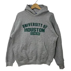 00's vintage 00年代 ヴィンテージ Champion チャンピオン カレッジプリント HOUSTON パーカー フーディー プルオーバー 長袖 フロントプリント Mexico製 L/Gサイズ グレー