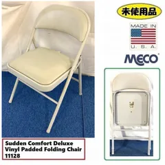 ☆MECO 折り畳みイス オフィス パイプ椅子 1脚 ミーティングチェア 11128 会議室 カフェ ダイナー ガレージ (180) ☆HL3AK-3