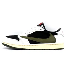 ナイキNIKE×トラヴィススコットTravis Scott【WMNS AIR JORDAN 1 LOW OG Medium Olive DZ4137 106】ウィメンズエアジョーダン1スニーカー　f28966