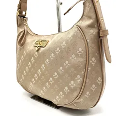 【良品】  PATRICK COX パトリックコックス ハンドバッグ  トートバッグ ショルダーバッグ ナイロン 総柄 ベージュ 肌色 ユニセックス 男女兼用 メンズ レディース