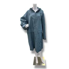 参考上代82500円 未使用品 ATON 23SS HIGH STRETCH NYLON COAT ハイストレッチナイロンコート レインコート フーデッドコート エイトン CMAGSM0200 ブルー 06 875A1のサムネイル