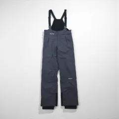 Columbia TITANIUM スノービブパンツ サロペット 防水 オーバーオール L グレー 中綿 スキー スノーボード ウェア EM8025