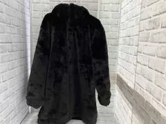 ZARA/ファーコート/ブラック/Mサイズ/ザラ/ファーパーカー/一部フェイクレザー
